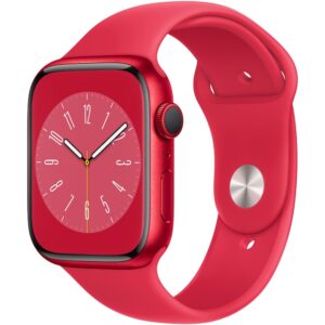 Reducere  Apple Watch 8, GPS, Carcasa RED Aluminium 45mm, RED Sport Band