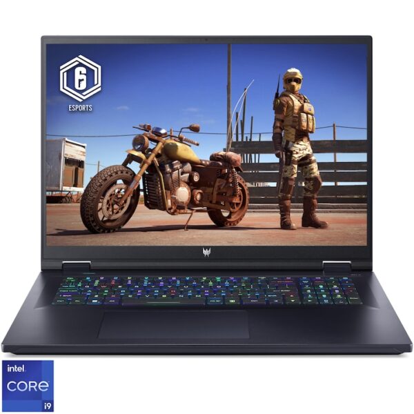 Reducere  Laptop Gaming Acer Predator Helios 18 PH18-71 cu procesor Intel® Core™ i9-13900HX pana la 5.40 GHz, 18″, WQXGA, IPS, 240Hz, 16GB DDR5, 1TB SSD, NVIDIA® GeForce RTX™ 4080 12GB GDDR6, No OS, Black