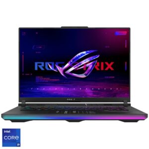 Reducere  Laptop Gaming ASUS ROG Strix SCAR 16 G634JZR cu procesor Intel® Core™ i9 14900HX pana la 5.8 GHz, 16″, QHD+, IPS, 240Hz, 32GB DDR5, 1TB SSD, NVIDIA® GeForce RTX™ 4080 12GB GDDR6 TGP 175W, No OS, Off Black