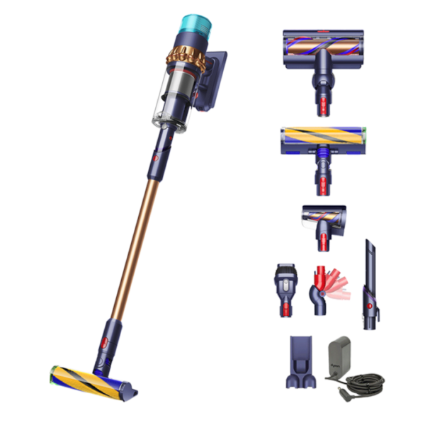 Reducere  Aspirator vertical fara fir Dyson Gen5 Detect Absolute 447002-01, autonomie 70 de minute, putere aspirare 280 AW, 752 W, 0.77 L, Albastru de Prusia/Cupru intens