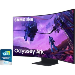 Reducere  Monitor Gaming curbat Samsung Odyssey Ark, 55″, Quantum Mini LED, 165 Hz, Cockpit Mode