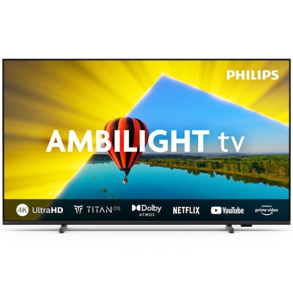 Reducere  Televizor Philips AMBILIGHT tv LED 43PUS8079, 108 cm, Smart TV, 4K Ultra HD, Clasa F (Model 2024)