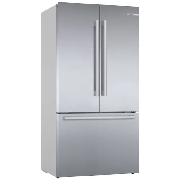 Reducere  Side by Side Bosch Seria 8 KFF96PIEP, MultiDoor, 573 l, Clasa E, NoFrost, HomeConnect, Dispenser apa/gheata, Touch control, MultiAirflow, AirFresh Filter, VitaFresh, Super freeze, H 183 cm, Inox Antiamprenta