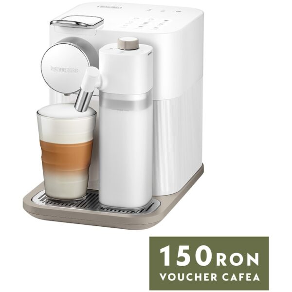 Reducere  Espressor Nespresso by De’Longhi Gran Lattissima EN650.W, 1400W, 19 Bar, Sistem de spumare a laptelui, 1.3L, Alb, + set capsule degustare