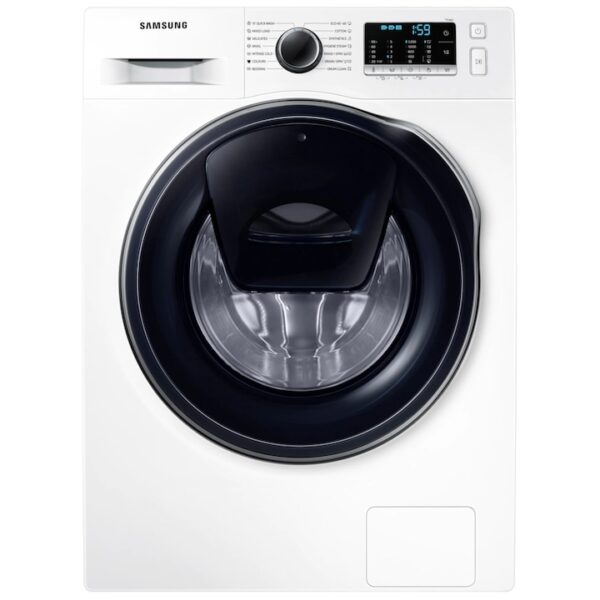 Reducere  Masina de spalat rufe Slim Samsung WW8NK52E0VW/LE, 8 kg, 1200 RPM, Clasa C, Add-Wash, EcoBubble, Motor Inverter Digital, Alb