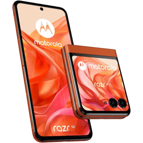 Reducere  Telefon mobil Motorola Razr 50, Dual SIM, 8GB RAM, 256GB, 5G, Spritz Orange