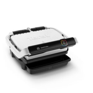 Reducere  Gratar electric Tefal OptiGrill Elite GC750D30, 2000W, 12 programe, 30×20 cm, termostat reglabil, Negru/Inox