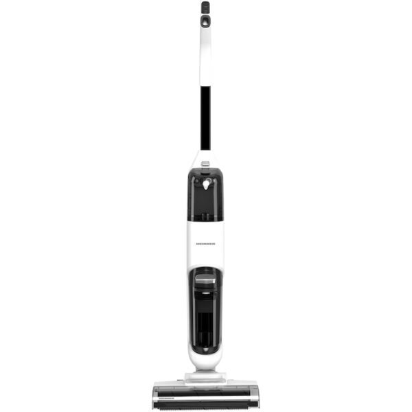 Reducere  Aspirator vertical cu functie mop HEINNER ONE4FLOOR HSVC-M18WH3in1, aspirare, spalare, mop, sistem autocuratare, putere: 180w si 2 viteze, comenzi on/off, autonomie: 35min aspirare/21 min mop, 2 recipiente apa (curata/colectare): 600/400ml, alb