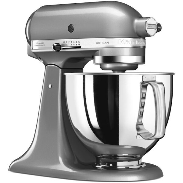 Reducere  Mixer cu bol KitchenAid Artisan 5KSM125ECU, 300W, 4.8L, Contour Silver