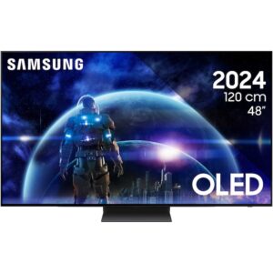 Reducere  Televizor SAMSUNG OLED 48S90D, 120cm, Smart, 4K Ultra HD, 100Hz, Clasa G (Model 2024)