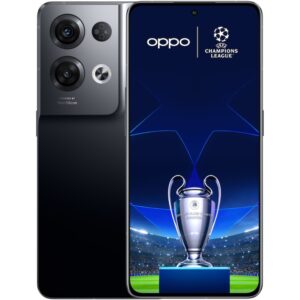 Reducere  Pachet: OPPO UEFA Champions League – Telefon mobil OPPO Reno8 Pro, Dual SIM, 256GB, 8GB RAM, 5G, Glazed Black