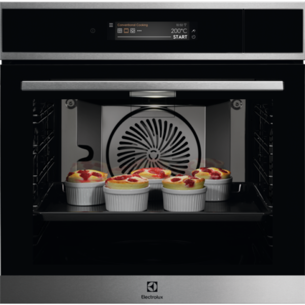 Reducere  Cuptor incorporabil Electrolux EOA9S31CX, Electric, 70 l, Multifunctional, Control touch, SteamPro, SousVide, Convectie, CookView, WiFi, Steamify, Grill, Clasa A++, Inox