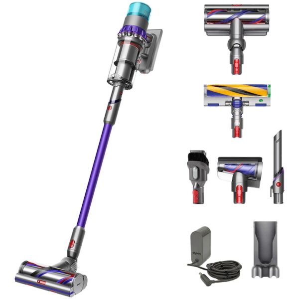 Reducere  Aspirator vertical fara fir Dyson Gen5 Detect Absolute, 752W, putere de aspirare 280 W, autonomie 70 min, mov/argintiu