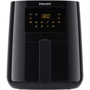 Reducere  Friteuza cu aer cald Philips Airfryer Essential Collection HD9252/90 compact digital, capacitate 4.1 L, afisaj digital, 7 setari presetate (cartofi congelati, carne, peste, functie de mentinere la cald si multe altele), Curatare usoara