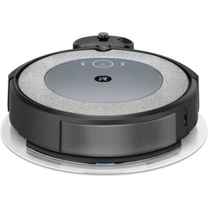 Reducere  Robot de aspirare cu mop, iRobot Combo i5, i517840, sistem de curatare Aeroforce in 4 etape, recipient lavabil, wi-fi, navigare inteligenta si harta, control prin aplicatia iRobot Home, Dirt Detect, gri/negru