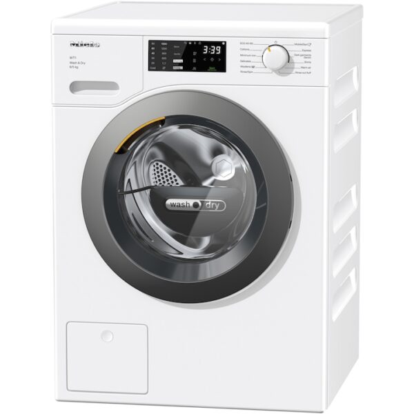 Reducere  Masina de spalat rufe cu uscator Miele WTD160WCS, Spalare 8 kg, Uscare 5 kg, 1500 rpm, Clasa A, QuickPower, Alb