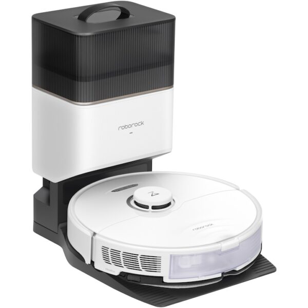 Reducere  Robot de aspirare Roborock S8 Plus, S8P02-00, aspirator si mop, 5200 mAh, 6000Pa, recipient praf 350 ml, 4 senzori, 4 harti, 69W, 180 min autonomie, alb