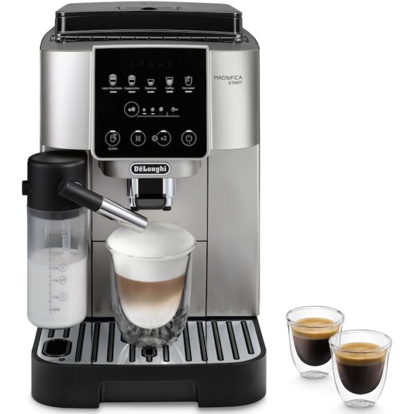 Reducere  Espressor automat De’Longhi Magnifica Start ECAM 220.80.SB 0132217144, 1450 W, 5 tipuri de bauturi, 15 bari, Negru argintiu