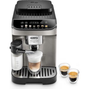 Reducere  Espressor automat De’Longhi Magnifica Evo ECAM 290.81.TB, 1450W, 7 tipuri de bauturi, 15 bari, Carafa pentru lapte, Sistem LatteCrema, Rasnita cu 13 setari, Negru argintiu