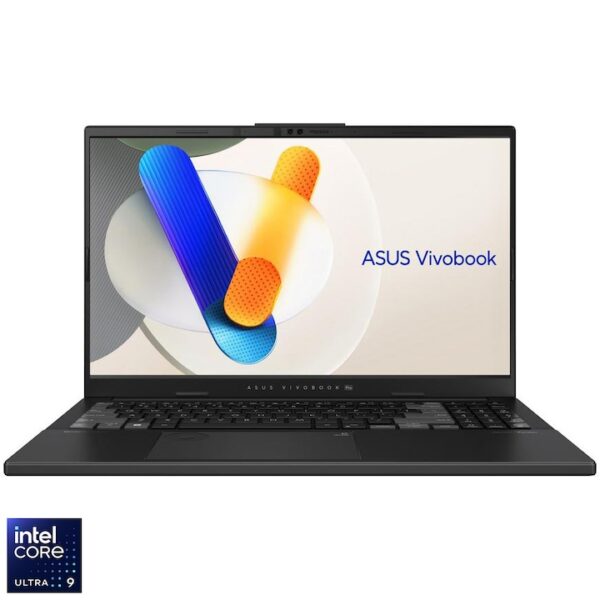 Reducere  Laptop ASUS Vivobook Pro 15 OLED N6506MU cu procesor Intel® Core™ Ultra 9 185H pana la 5.1GHz, 15.6”, 3K, OLED, 120Hz, 24GB DDR5, 1TB SSD, NVIDIA® GeForce RTX™ 4050 6GB GDDR6, No OS, Earl Grey