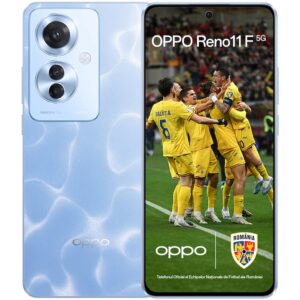 Reducere  Telefon mobil OPPO Reno11 F UEFA Champions League Edition, Dual SIM, 256GB, 8GB RAM, 5G, Ocean Blue