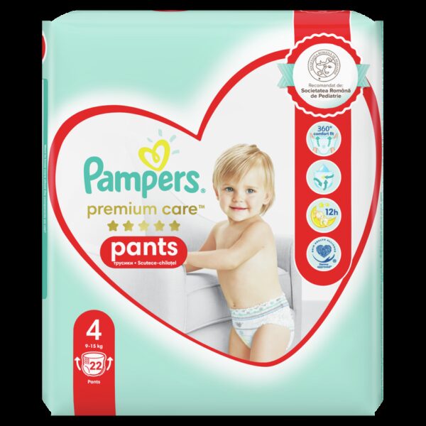 Reducere  PAMPERS PREMIUM CARE 4 PANTS 9-15KG 22 BUCATI Reducere