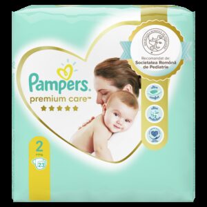 Reducere  PAMPERS PREMIUM CARE MINI SCUTECE 23 BUCATI MARIMEA 2 Reducere