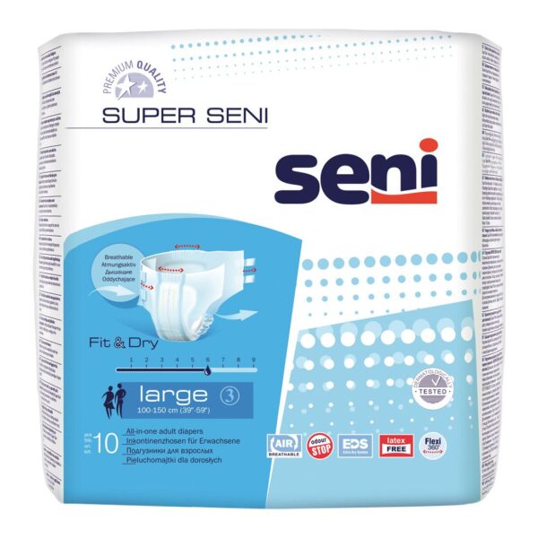 Reducere  SENI SUPER LARGE AIR SCUTECE INCONTINENTA 10BUC Reducere