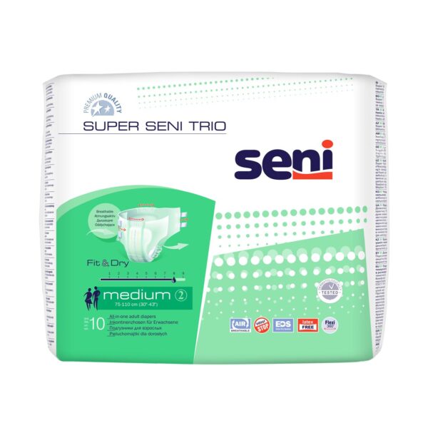 Reducere  SENI SUPER TRIO MEDIUM SCUTECE INCONTINENTA 10BUC Reducere