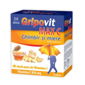 Reducere  ZDROVIT GRIPOVIT MAX C GHIMBIR SI MIERE 10PLICURI Reducere