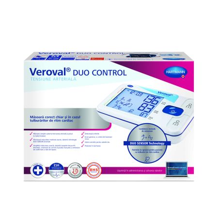 Reducere  HARTMANN VEROVAL DUO CONTROL TENSIOMETRU BRAT CU MANSETA MARIME L Reducere