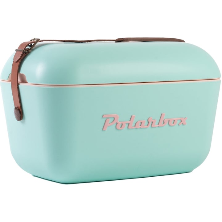 Reducere  RESIGILAT: Lada frigorifica pasiva Polarbox Style Classic, 12 litri, Cyan