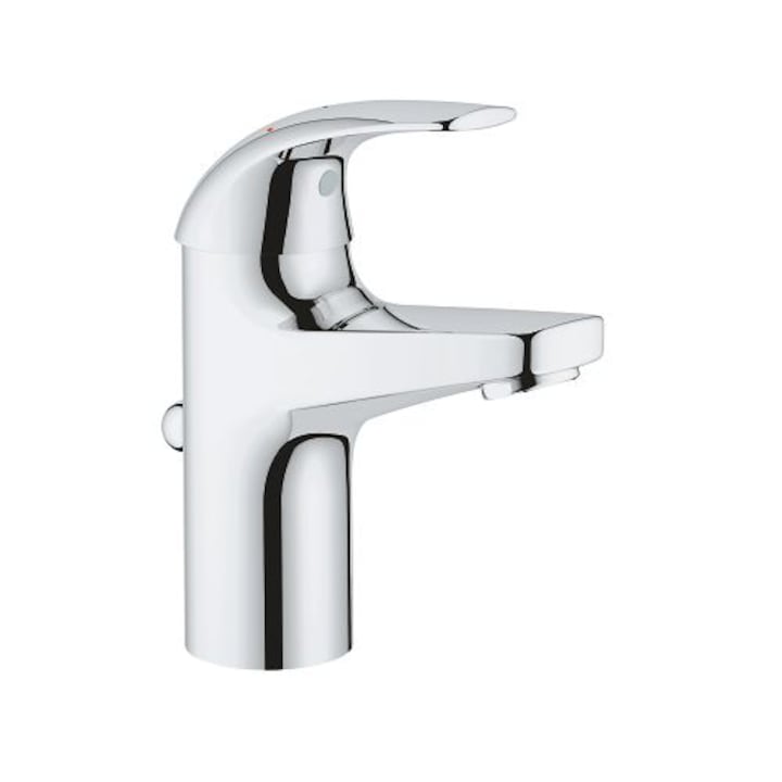 Reducere  RESIGILAT: Baterie lavoar Grohe Start Curve 23765000, 3/8”, marimea S, monocomanda, pornire pe rece, cartus ceramic, evacuare cu tija, Crom