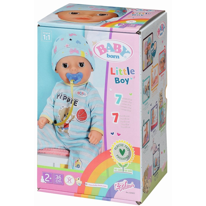 Reducere  RESIGILAT: Papusa Zapf Baby Born – Little boy, 36 cm