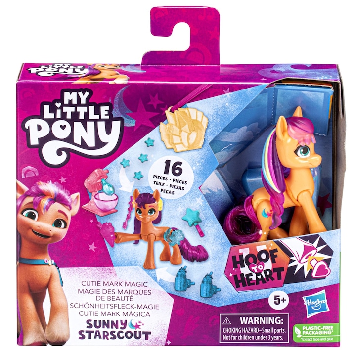 Reducere  RESIGILAT: Figurina My Little Pony – Cutie mark magic: Sunny Starscout, 7.5 cm