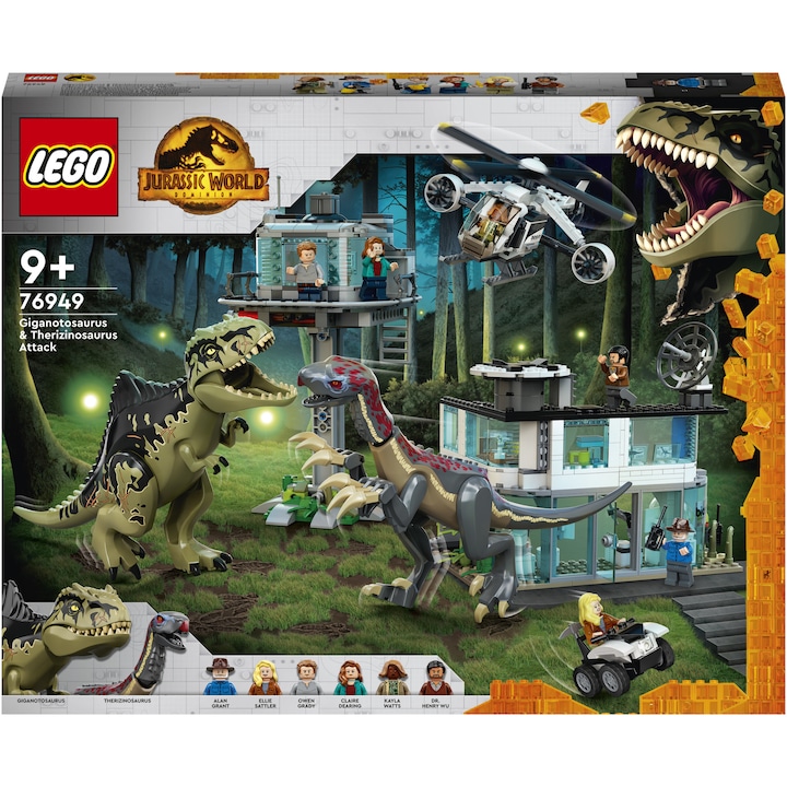 Reducere  RESIGILAT: LEGO® Jurassic World – Atacul Giganotozaurului si Therizinosaurului 76949, 810 piese