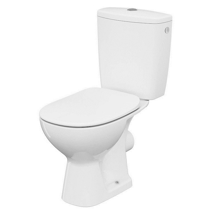 Reducere  RESIGILAT: Pachet vas WC Cersanit Compact 659 Arteco K667-069, Clean On, evacuare laterala 010, capacitate rezervor 3/5 litri, capac WC Arteco, inchidere lenta, polipropilena, Alb