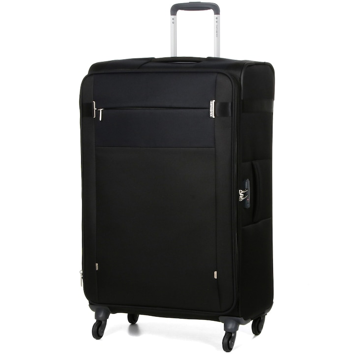 Reducere  RESIGILAT: Troler extensibil Samsonite Citybeat Spinner, 78x47x30/33 cm, 105-113 litri, negru