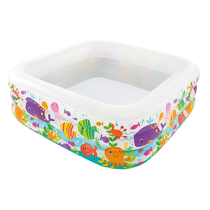 Reducere  RESIGILAT: Piscina gonflabila Intex – Sea aquarium, 159 x 159 x 50 cm