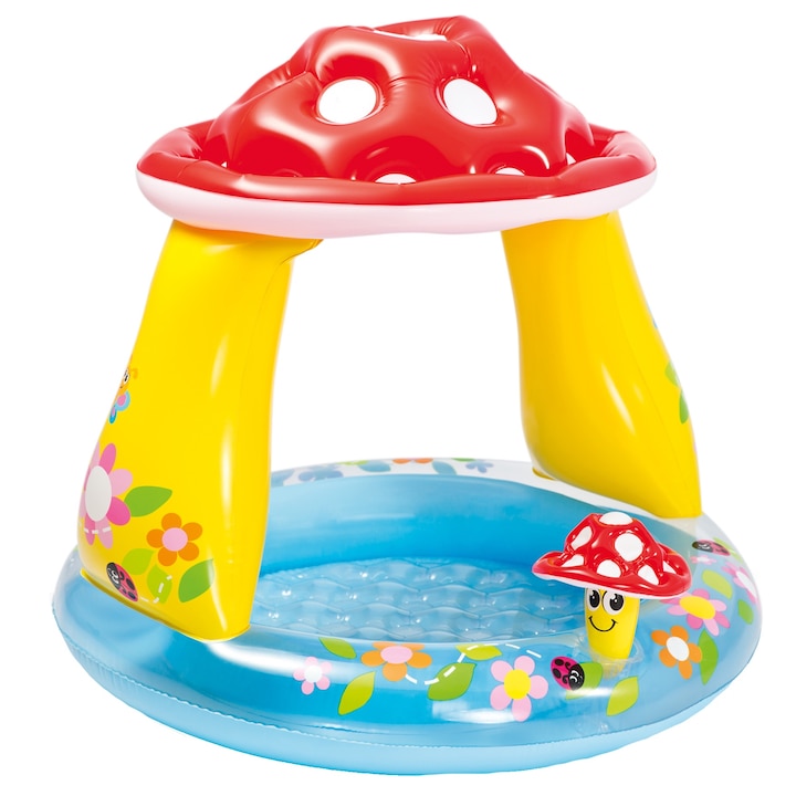 Reducere  RESIGILAT: Piscina gonflabila Intex Baby – Ciupercuta, 102 x 89 cm