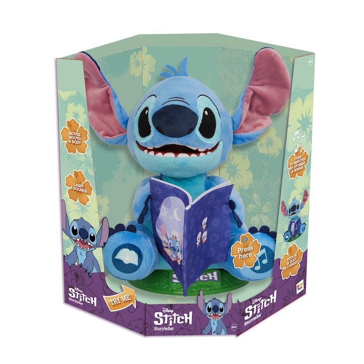 Reducere  RESIGILAT: Jucarie de plus interactiva Disney Lilo & Stitch – Povestitorul Stitch