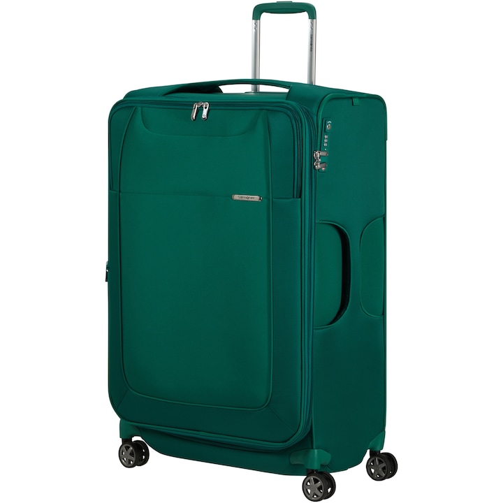 Reducere  RESIGILAT: Troler extensibil Samsonite D-Lite Spinner, 78x49x31/34 cm, 107/118 litri, verde