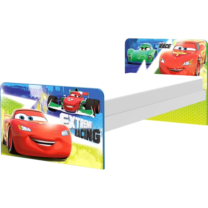 Reducere  RESIGILAT: Pat copii Wunderkid 180 x 80 cm, Cars Racers