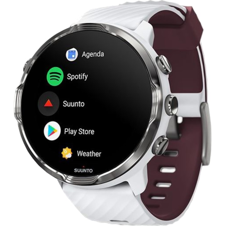 Reducere  RESIGILAT: Ceas sport Suunto 7 smart, White Burgundy