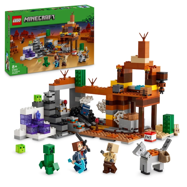 Reducere  RESIGILAT: LEGO® Minecraft® – Putul din Badlands 21263, 538 piese