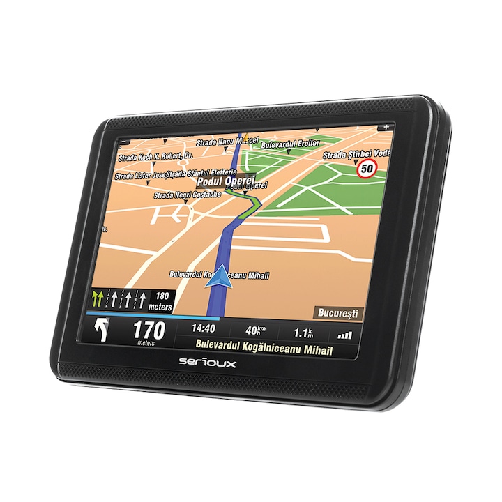 Reducere  RESIGILAT: Sistem de navigatie Serioux Urban Pilot UPQ500, diagonala 5″, fara harta