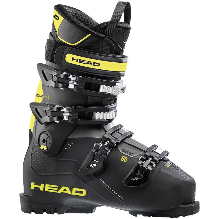 Reducere  RESIGILAT: Clapari ski Head Edge LYT 80, barbat, marime 42.5- mondo 27.5, negru/galben