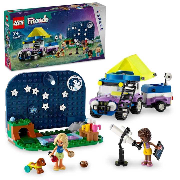 Reducere  RESIGILAT: LEGO® Friends – Vehicul de camping pentru observarea stelelor 42603, 364 piese