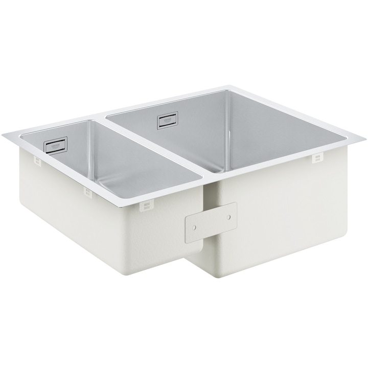 Reducere  RESIGILAT: Chiuveta de bucatarie Grohe K700 31576SD1, 585 x 440 mm, 2 cuve, Otel inoxidabil