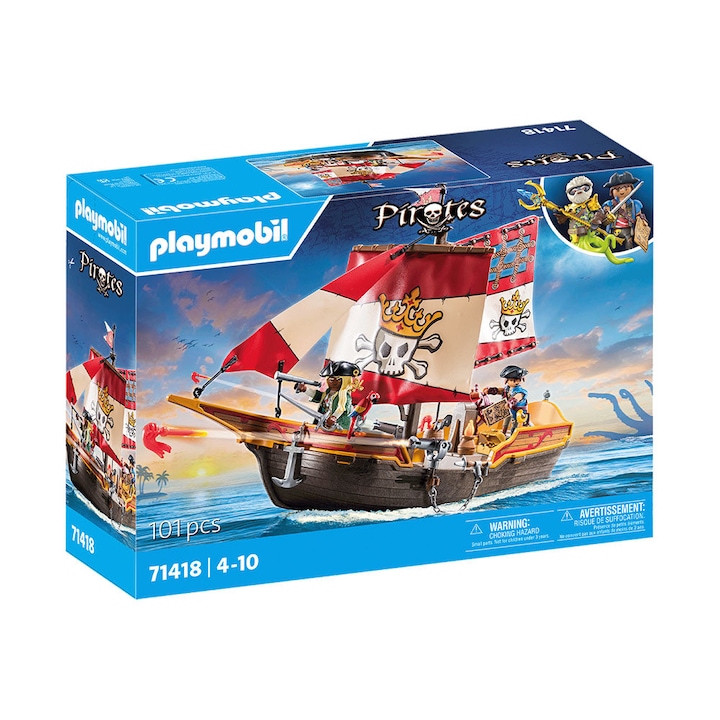 Reducere  RESIGILAT: Playmobil Pirates – Corabia piratilor